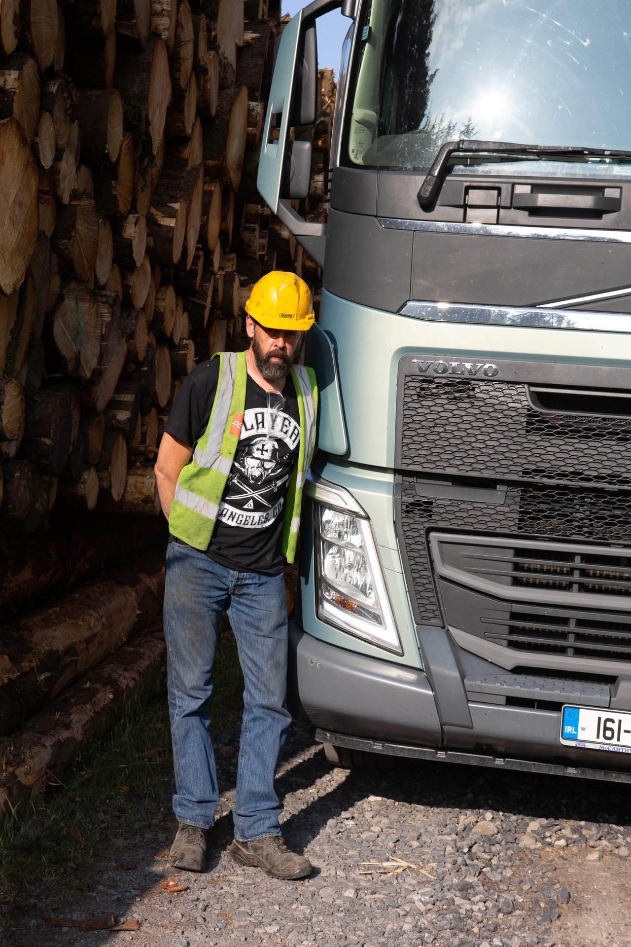 WeighPro customer at a forestry site in Ireland